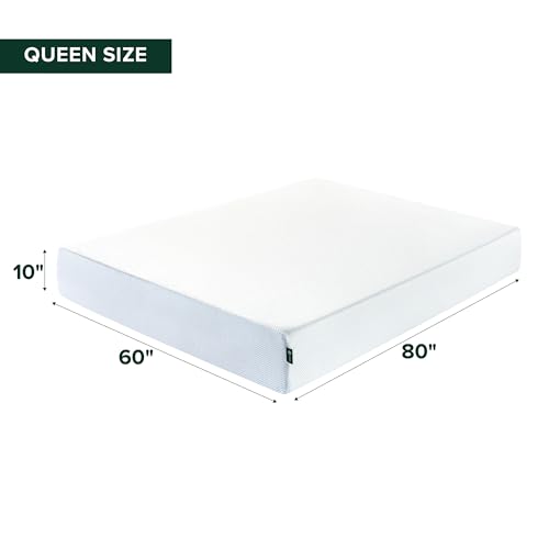 10-Inch Cool Memory Foam Hybrid Mattress, Queen Size, Medium Firm, Pressure Relief, CertiPUR-US Certified, Mattress in a Box
