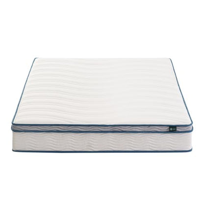 10 Inch Full Size Hybrid Spring Mattress in a Box, Medium Firm Bed with Durable Support, Fiberglass-Free, Certified Safe Foams & Fabric