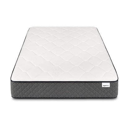 King Mattress, 12 Inch Hybrid Memory Foam Bed in a Box, Medium Feel with Motion Isolation Springs, White/Gray