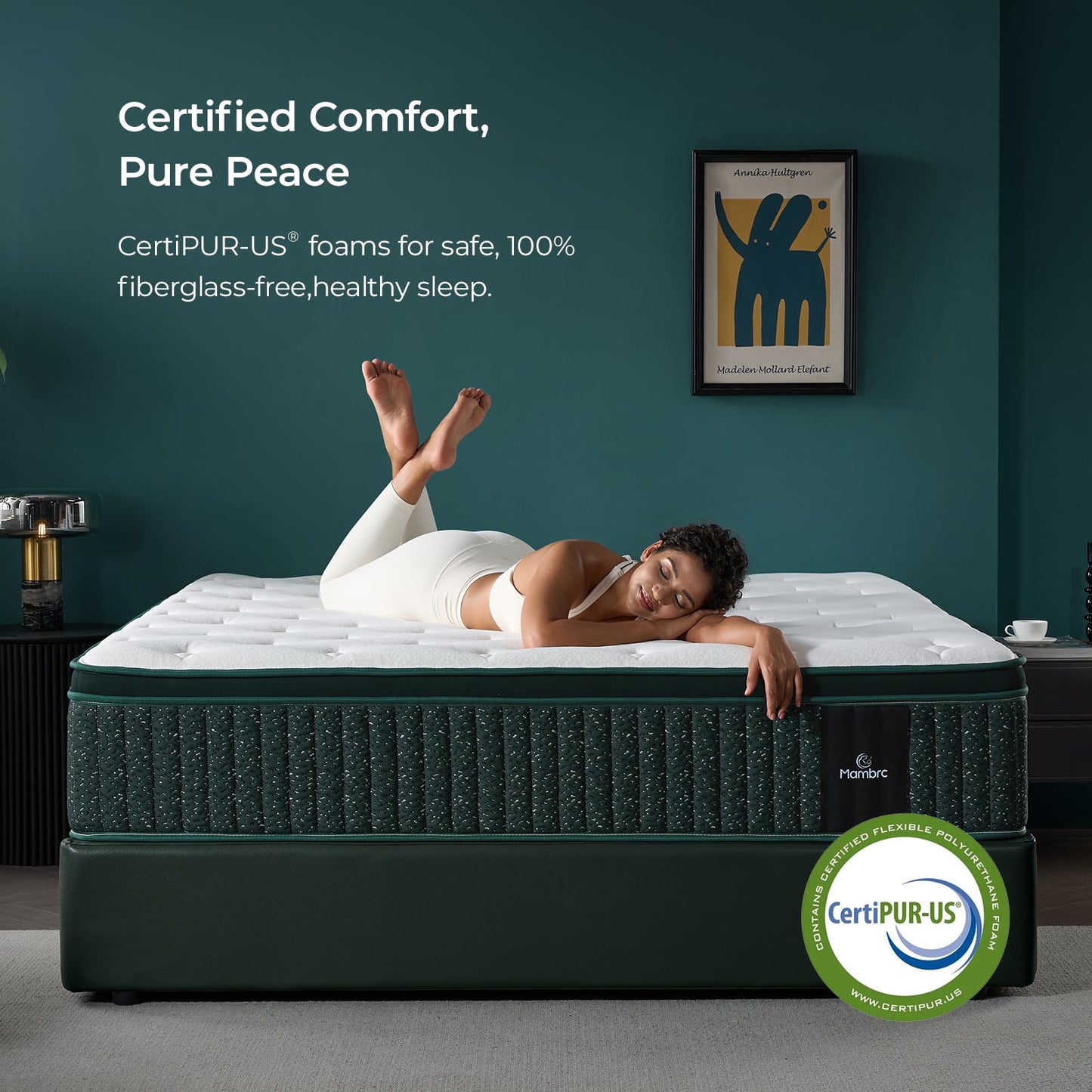 Queen Mattress, 14 Inch Hybrid Bed in a Box with Gel Memory Foam & Pocket Springs, Cooling Comfort & Medium Firm Support