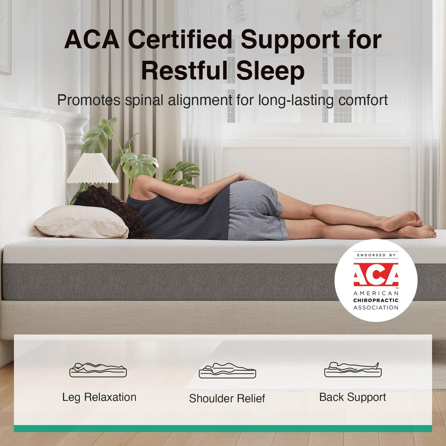 10-Inch Gel Memory Foam Mattress, King Size, Comfort Foam for Pressure Relief & Support, Cool Night Sleep, CertiPUR-US Certified, Mattress in a Box