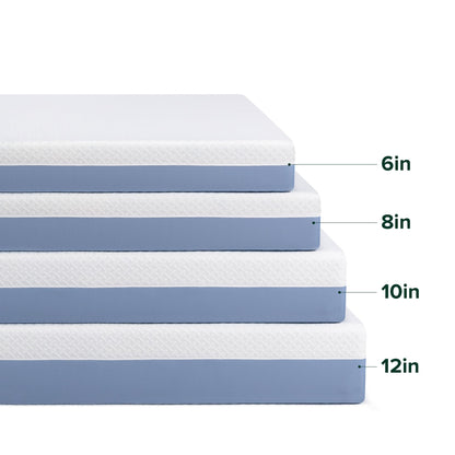 King Mattress, 10 Inch Memory Foam Bed in a Box, Medium Feel with Cooling Layers, Fiberglass Free & Certified Safe Materials