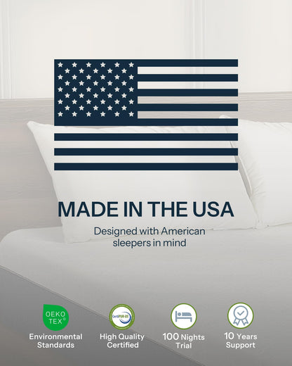 10 Inch Queen Size Cooling Gel Memory Foam Mattress in a Box, Medium Firm Bed for Pressure Relief & Motion Isolation, CertiPUR-US Certified, Made in USA