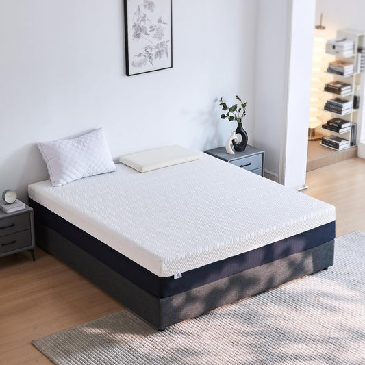 Queen Mattress, 10 Inch Gel Memory Foam Bed in a Box, Medium Firm for Cool Sleep, Pressure Relief & CertiPUR-US Certified