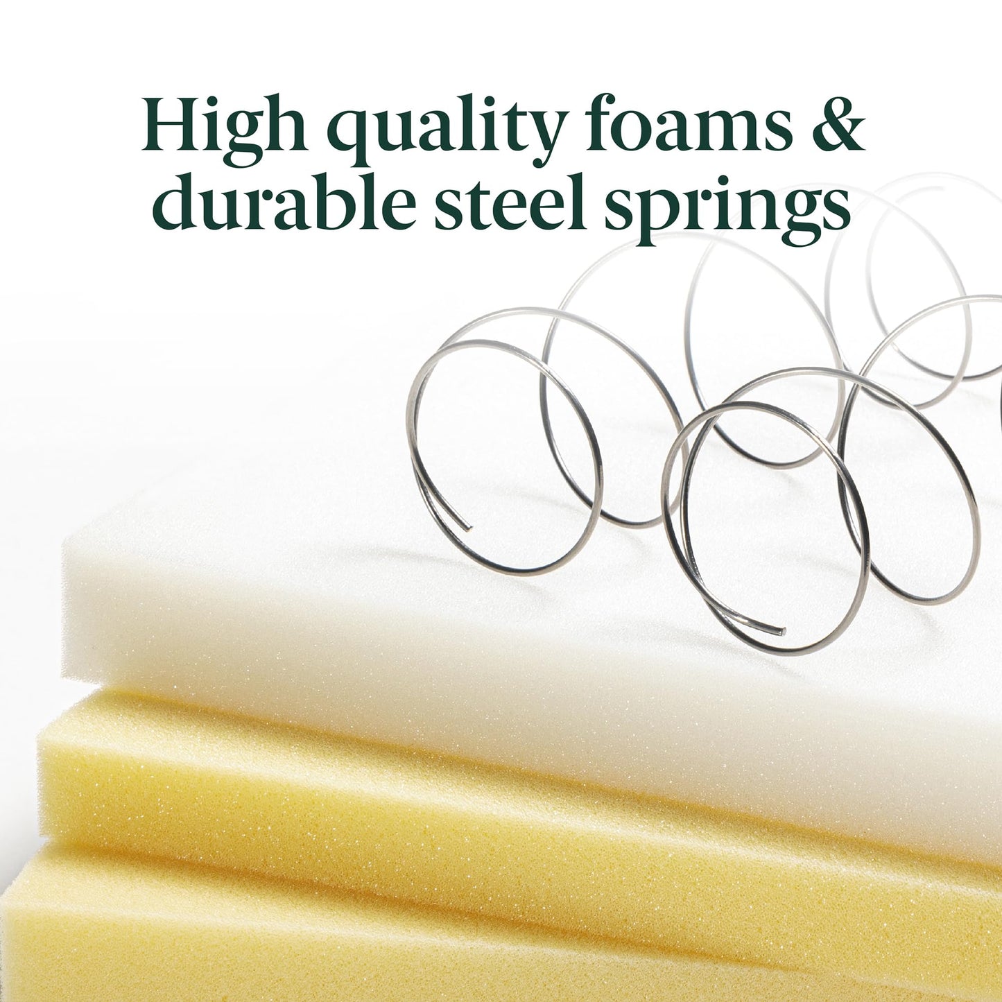 ZINUS 10 Inch Spring Sensation Hybrid Mattress [New Version], Queen, Fiberglass Free, Medium Firmness, Durable Support, Certified Safe Foams & Fabric, Mattress in A Box