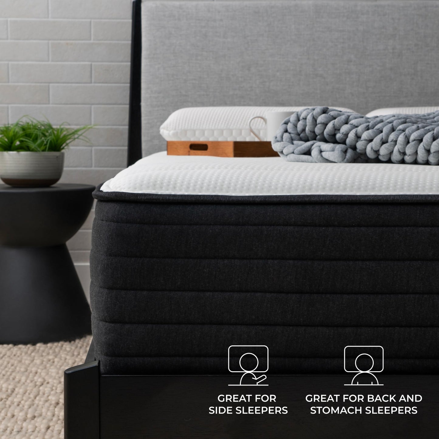 12 Inch California King Hybrid Gel Memory Foam Mattress