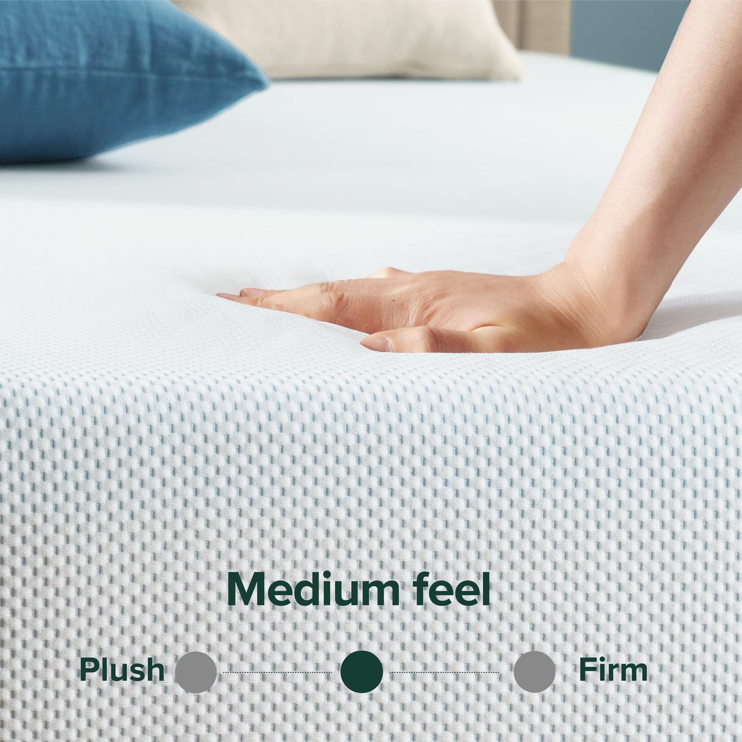 12-Inch Cool Gel Memory Foam Mattress, Twin Size, Medium Firm, Cooling, Pressure Relief, CertiPUR-US Certified, No Fiberglass