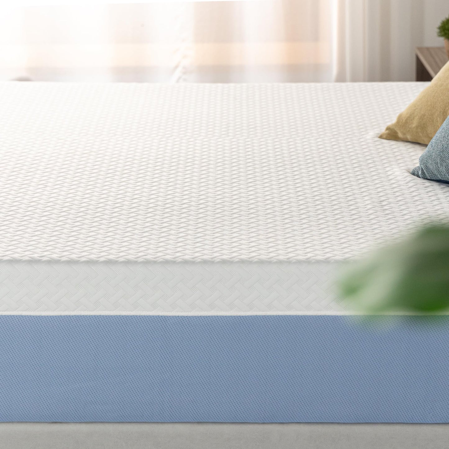Twin Mattress, 10 Inch Memory Foam Bed in a Box, Medium Feel with Cooling Layers, Fiberglass Free & Certified Safe Materials