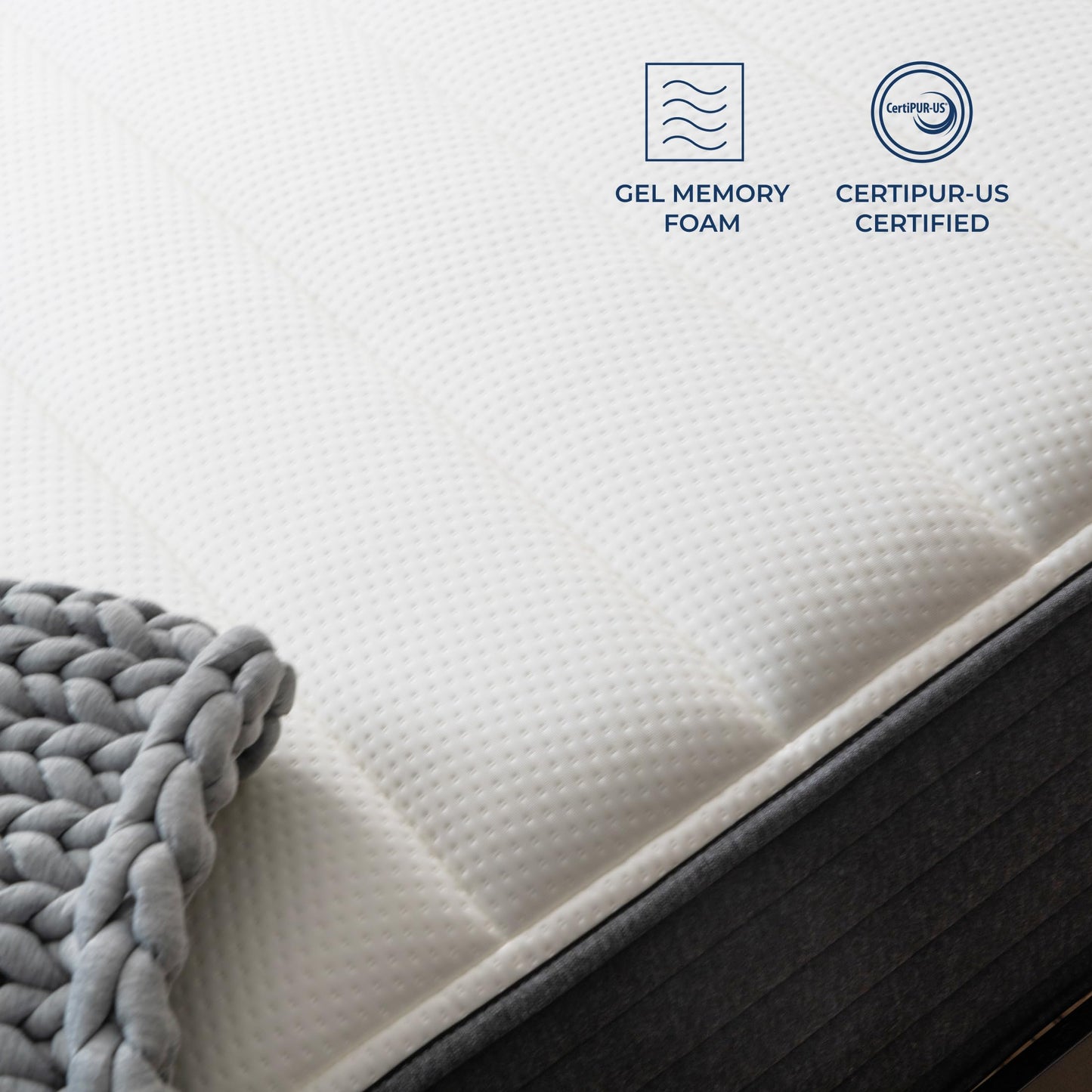 12 Inch California King Hybrid Gel Memory Foam Mattress