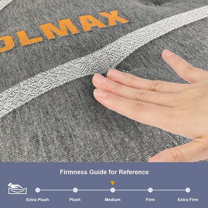 12 Inch King Hybrid Mattress | Firm Pillow Top with Memory Foam & Pocket Springs | Supportive, Pressure Relief