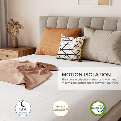 10 Inch Twin Size Gel Memory Foam Mattress, Medium Firm Bed for Pressure Relief & Motion Isolation, CertiPUR-US Certified, Made in USA