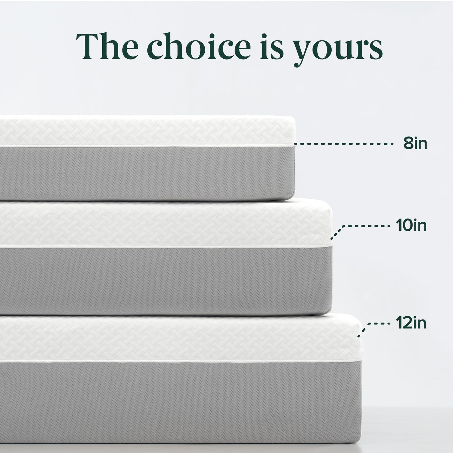 10-Inch Green Tea Cooling Memory Foam Mattress, Full Size, Medium Firm, Fiberglass Free, Certified Safe Foams, Mattress