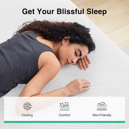 10-Inch Gel Memory Foam Mattress, King Size, Comfort Foam for Pressure Relief & Support, Cool Night Sleep, CertiPUR-US Certified, Mattress in a Box