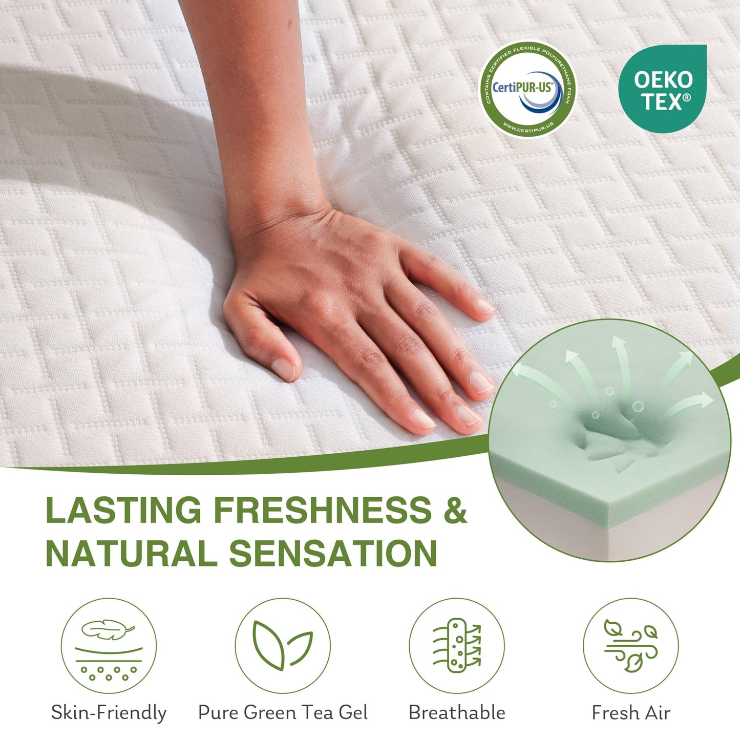 12 Inch Full Size Hybrid Mattress in a Box, Memory Foam & Pocket Spring for Pain Relief, CertiPUR-US Certified