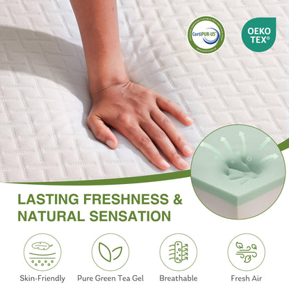 12 Inch Full Size Hybrid Mattress in a Box, Memory Foam & Pocket Spring for Pain Relief, CertiPUR-US Certified