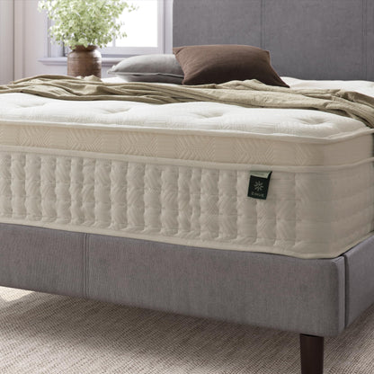 Queen Mattress, 12 Inch Euro Top Hybrid Bed in a Box with Pocket Springs, Pressure Relief & Motion Isolation